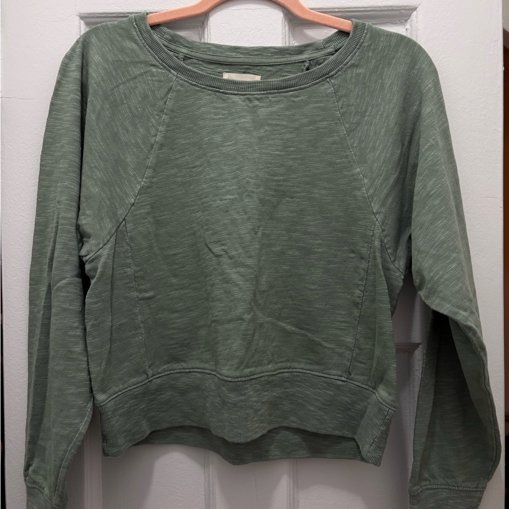 Lou & Grey sage green pullover top
